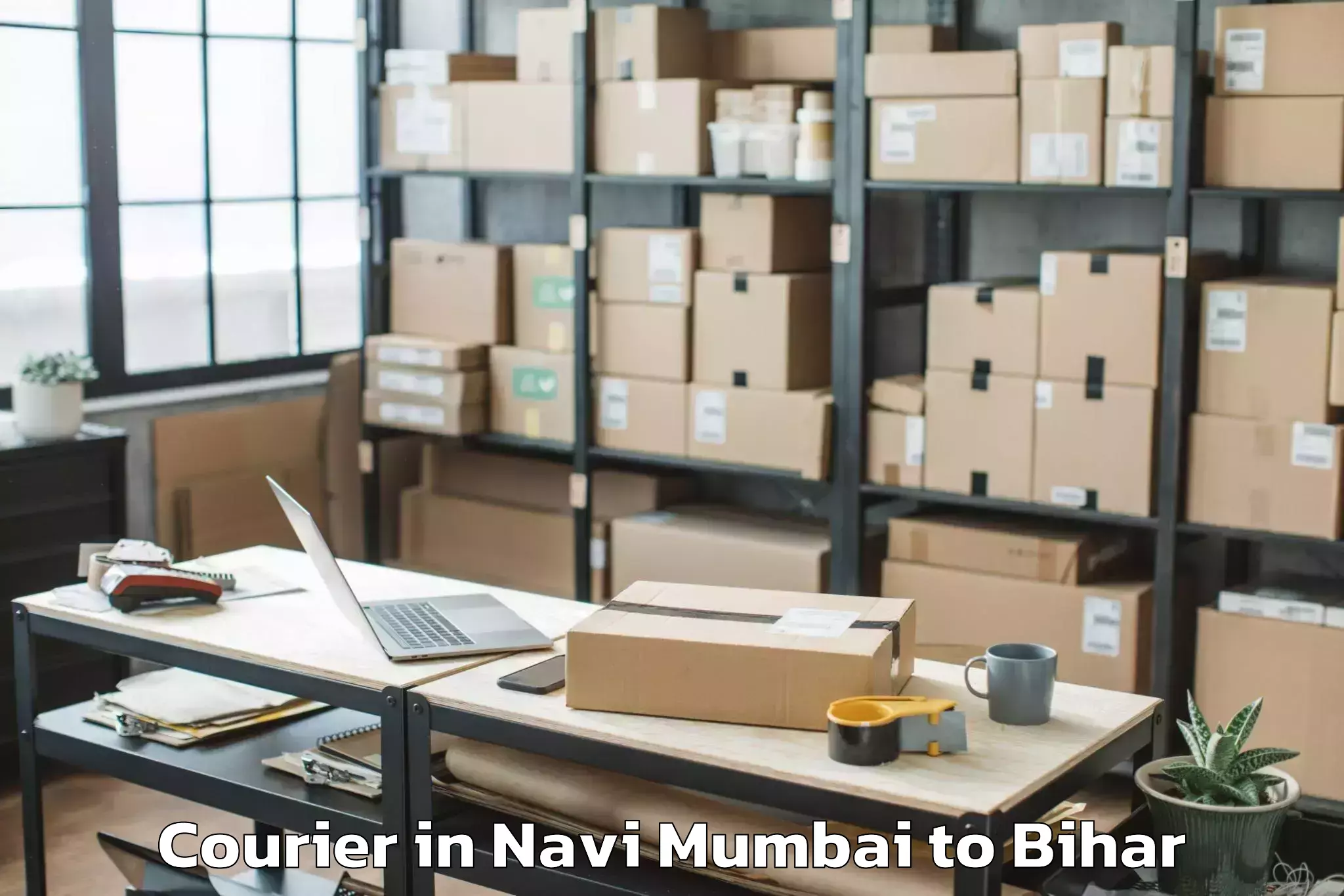 Top Navi Mumbai to Babubarhi Courier Available